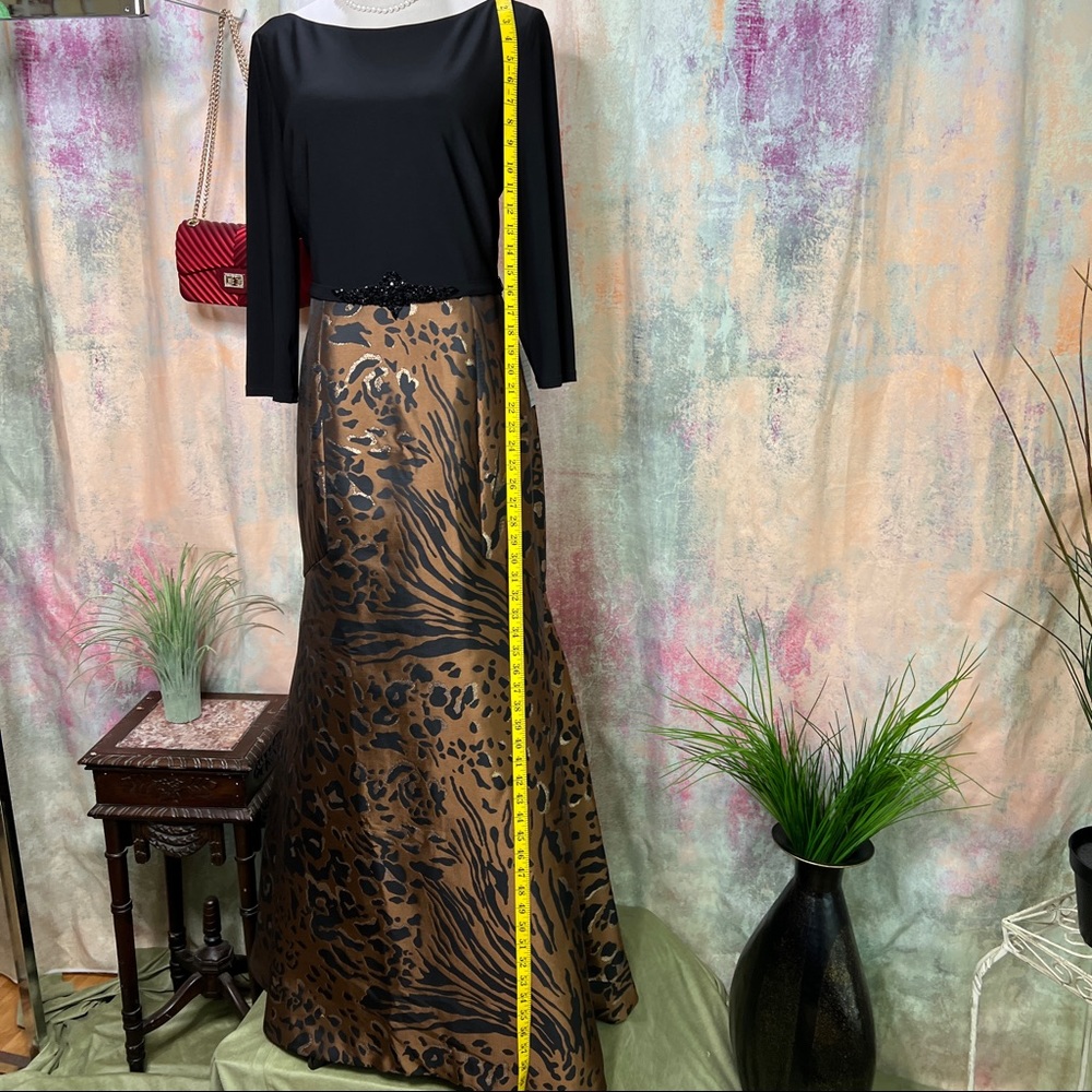 New 📌 Eliza J.  WILD OVER ANIMAL PRINT Stunning Ball Dress - Picture 10 of 16